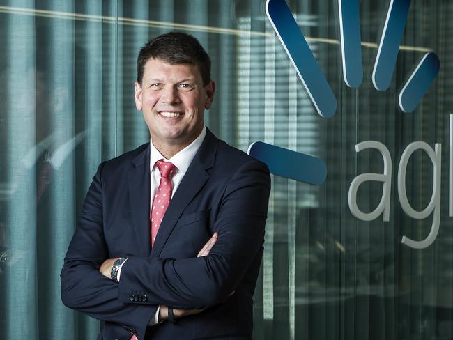 18/12/2018: Former chief financial officer Brett Redman has been appointed as the new chief executive officer and managing director of AGL Energy. Photographed in Sydney on Tuesday. Hollie Adams/The Australian