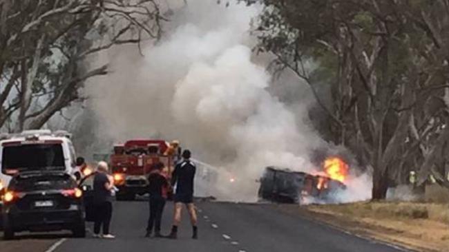 The crash scene at Wimmera. Picture: Naracoorte Herald