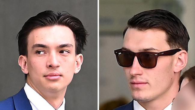 Charlie Tianma He, 22 of Runcorn, and Tyler Phillip Sullivan, 21 of Drewvale, are on trial in the Brisbane District Court for rape. Picture: John Gass