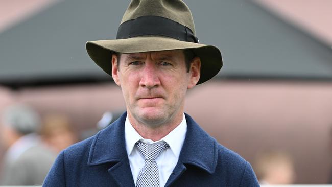 Ciaron Maher can win the last race at Caulfield Heath with Kings Valley. Picture: Vince Caligiuri/Getty Images