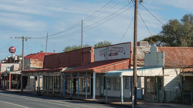 The shopping strip in Rupanyup that locals are determined to revitalise. Picture: Jason Edwards