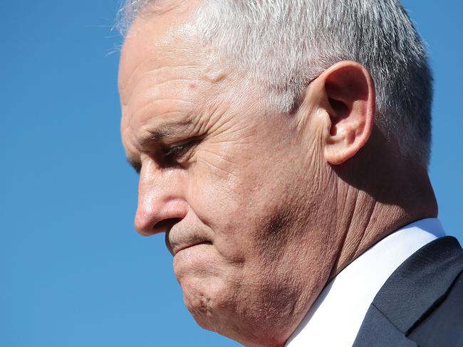 CANBERRA, AUSTRALIA - APRIL 25: Prime Minister Malcolm Turnbull during the National Ceremony at the Australian War Memorial on April 25, 2016 in Canberra, Australia. Australians commemorating 101 years since the Australian and New Zealand Army Corp (ANZAC) landed on the shores of Gallipoli on April 25, 1915, during World War 1. Anzac day is a national holiday in Australia, marked by a dawn service held during the time of the original Gallipoli landing and commemorated with ceremonies and parades throughout the day. (Photo by Stefan Postles/Getty Images)