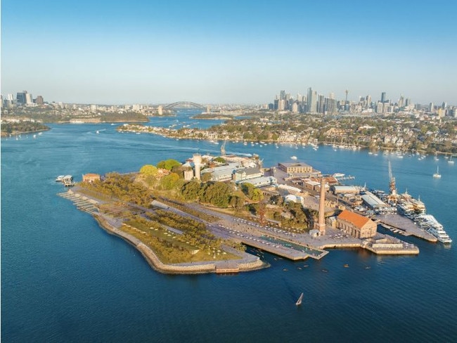 Cockatoo Island Draft Master Plan artist impression