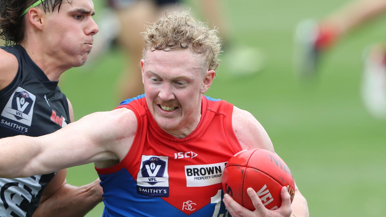 Max Gawn says there is no internal concern that the Demons have rushed Clayton Oliver back into the side after his tumultuous off-season. Picture: David Crosling