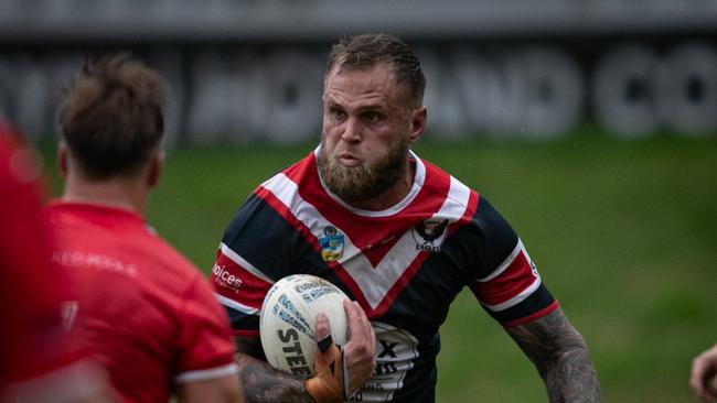 Scott Schreiber scored the first of the day for the Eagles. Picture: Julian Andrews