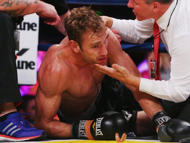 Tuck took up boxing after his AFL retirement in 2013. Picture: Getty