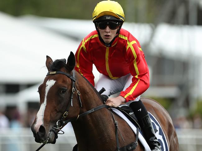 SYDNEY, AUSTRALIA - OCTOBER 19: Zac Lloyd riding Ducasse wins Race 2 Big Dance Wild Card during Sydney Racing - The Everest Day at Royal Randwick Racecourse on October 19, 2024 in Sydney, Australia. (Photo by Jeremy Ng/Getty Images)