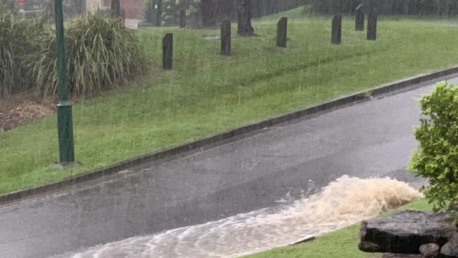 Rain continued to smash the Gold Coast on Monday.