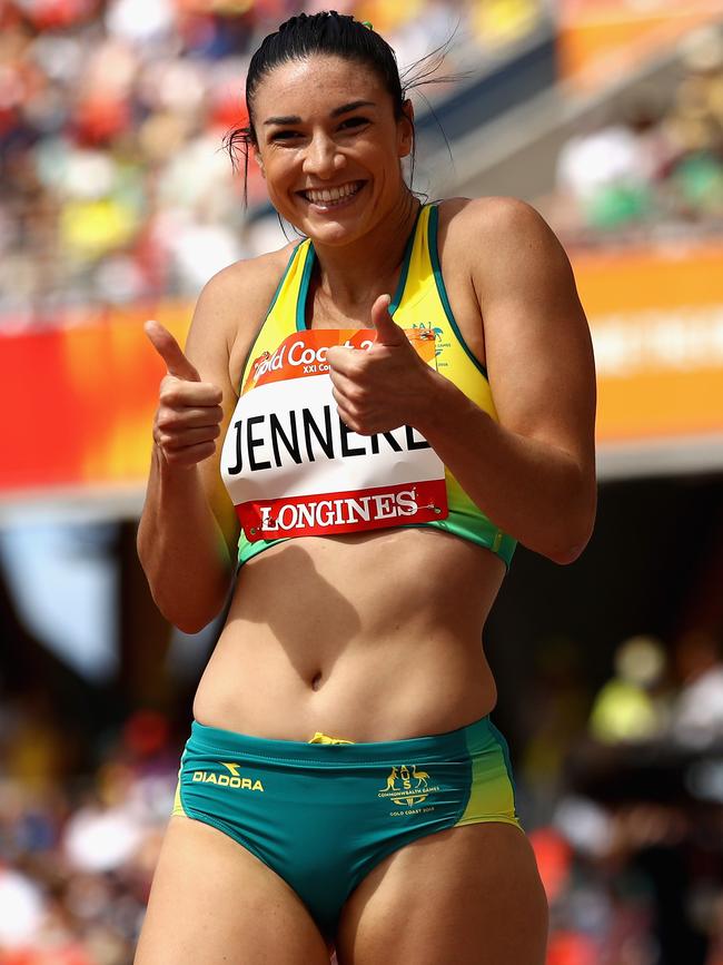 Thumbs up ... Michelle Jenneke. Photo: Getty Images