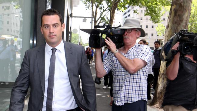 Former Michaelia Cash staffer David de Garis outside court yesterday. Picture: David Geraghty 