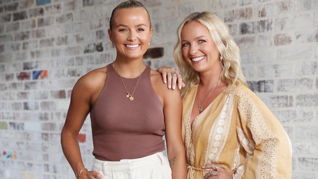 The double gimmick of sisters Elly and Becky Miles couldn’t save this year’s season of The Bachelorette. Picture: Richard Dobson