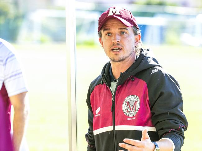 Danny Byrne in the Queensland Schools Premier League Football match between Marsden and Corinda at Darra, Thursday, July 30, 2020 - Picture: Richard Walker