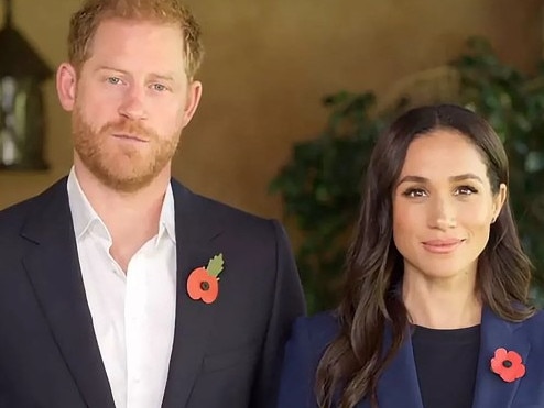 Prince Harry and Meghan Markle appear together in a video for the Global Ministerial Conference on Violence Against Children in Colombia on November 7