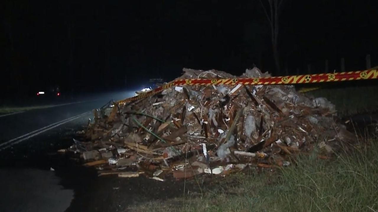 Burning asbestos illegally dumped in Graham Rd, Rossmore in Sydney’s ...