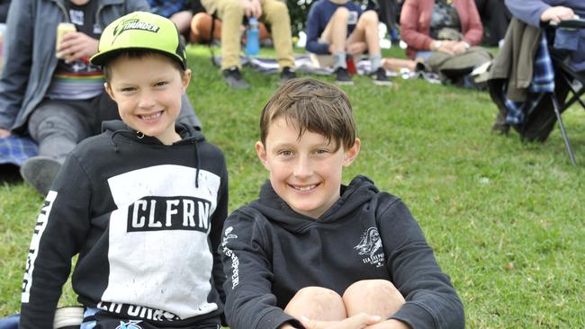 Coffs Coast league fans enjoy the atmosphere at the Cronulla Sharks v Gold Coast Titans match at C.ex Stadium Coffs Harbour. Photo: Tim Jarrett