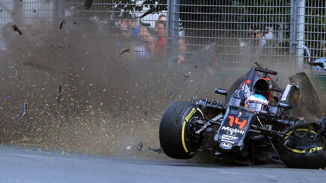 Fernando Alonso, crash, video, Melbourne, Australian Grand Prix ...