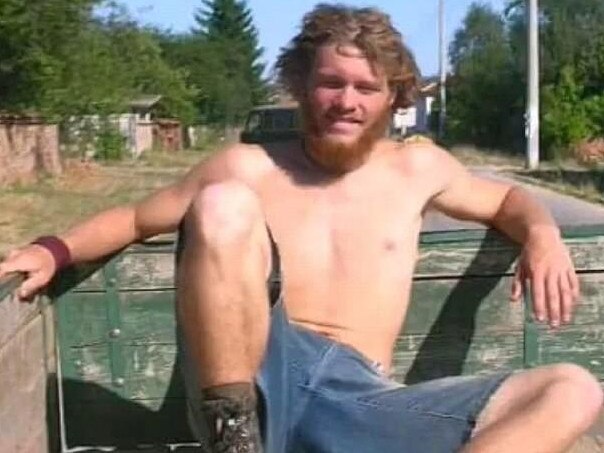 Jock Palfreeman, pictured in 2006, when he was backpacking around Bulgaria. Picture: Supplied