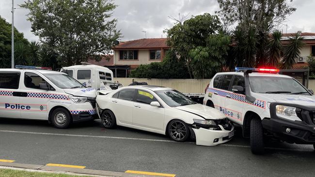 Scene of a police incident at Coomera's Yaun St on Sunday, April 21, 2024. Picture: Kathleen Skene