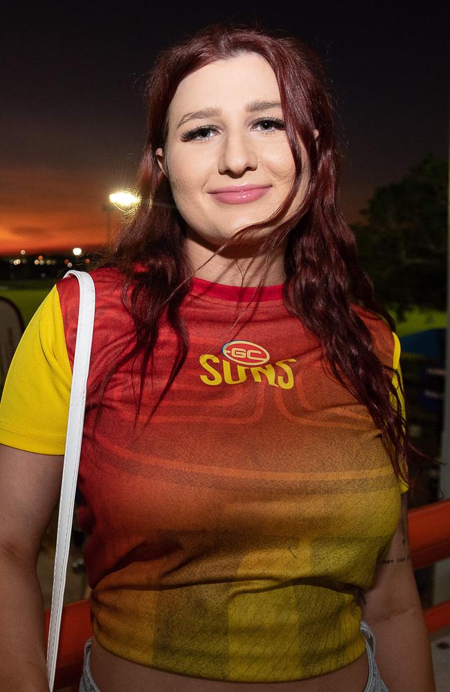 Maya Moon at the Gold Coast Suns match vs Adelaide Crows at TIO Stadium. Picture: Pema Tamang Pakhrin