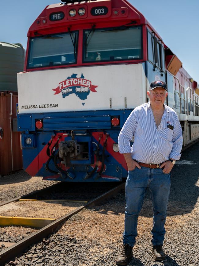 Roger Fletcher at train yard Pictures for The Weekly Times AgJournal magazine. Pictures: David Roma