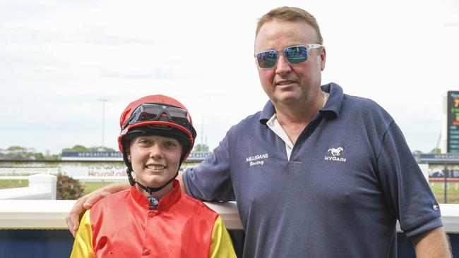 Glen Milligan with his apprentice Teighan Worsnop. Photo Bradley Photos.