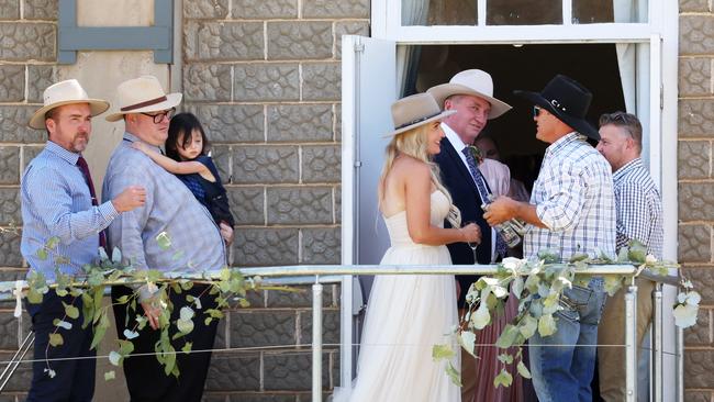 Barnaby Joyce MP and Vikki Campion have tied the knot after five years together at the Joyce farm in Woolbrook. Picture: NCA NewsWire / Ben McDonald