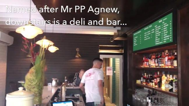 Inside Mr PP's deli and rooftop bar