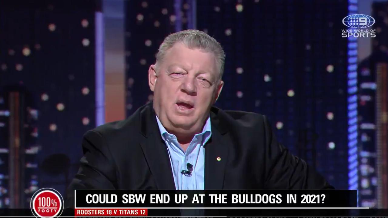 Phil Gould was too quick for Paul Gallen.