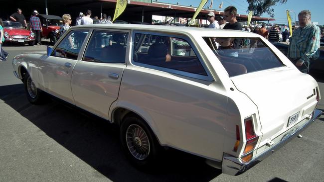 The sole surviving Leyland P76 wagon, a mid-range Super variant of the car, at a 2013 car show in Sydney. Picture: Flickr<a href="https://www.flickr.com/photos/50415738@N04/">sviambo</a>                     