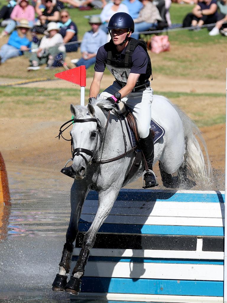 Barrett made light work of the cross country course on Saturday. Picture: NCA NewsWire / Kelly Barnes