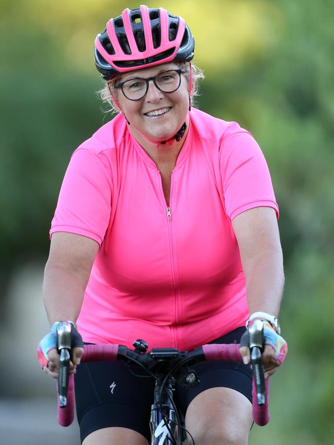 Tina McCarthy, 54, has overcome her own worries. Picture: Yuri Kouzmin