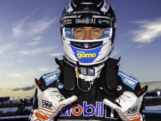 HOBART, AUSTRALIA - APRIL 18: Chaz Mostert drives the #25 Mobil1 Appliances Online Racing Holden Commodore ZB celebrates after winning race 3 for the Tasmania SuperSprint which is part of the 2021 Supercars Championship, at Symmons Plains on April 18, 2021 in Hobart, Australia. (Photo by Daniel Kalisz/Getty Images)