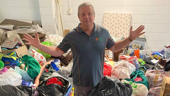 DONATIONS: after an influx of donations Aus Living Support CEO Ian Harrison is looking for volunteers.