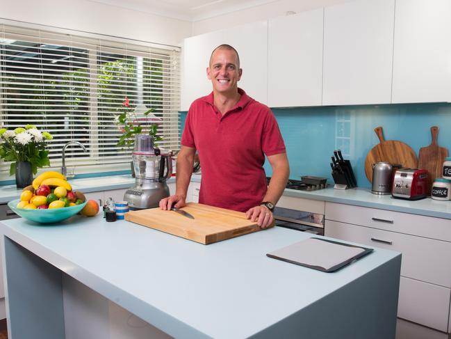 Fast Ed in the kitchen of his Bilgola Plateau home.