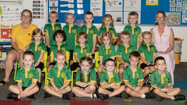 Proserpine State School Prep ML Back Row: Tommy Lee, Bianca Dawson, Levi Newman, Kenzie Webb, Chester Blewitt Middle Row: Kinsley Cheeseman, Barry Humphries, Amelia Saunders, Stella Mulliss, Reef Pilcher, Millie Winton Front Row: Silas Vivoda, Tate Paradies, Nova-Louise Camp, Tate Redman, Jackson Lippiatt, Wyatt Cheeseman Picture: Michaela Harlow