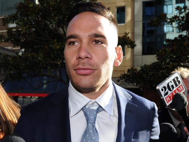 Parramatta Eels NRL player Corey Norman arrives at the Downing Centre court in Sydney, Wednesday, July 13, 2016. Norman has been charged with drug offences following an investigation into MDMA capsules allegedly seized from the player at Sydney's Star casino. (AAP Image/Joel Carrett) NO ARCHIVING