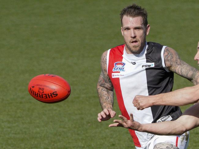 Dane Swan hurt his ankle in St Kilda City’s win. Picture: Valeriu Campan