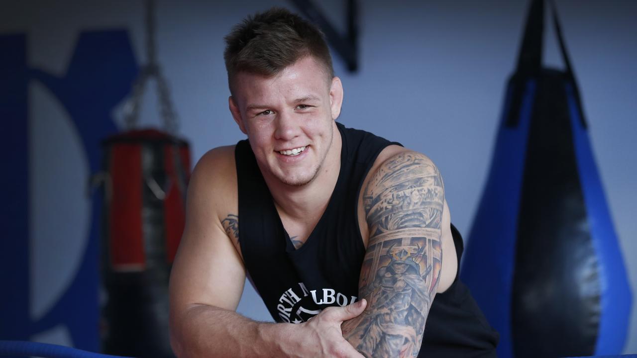 UFC light heavyweight star Jimmy Crute at his Melbourne gym. Picture: David Caird