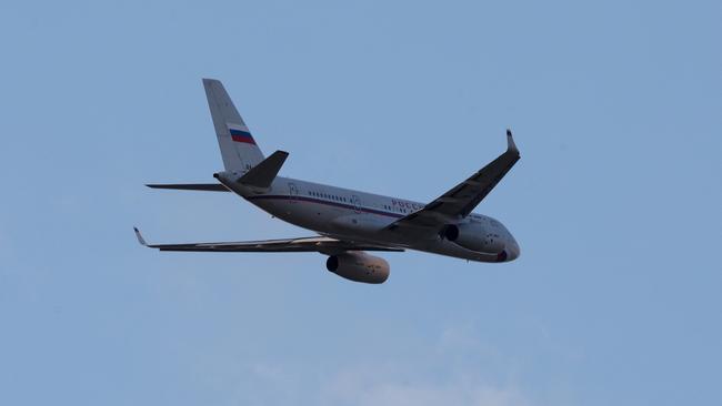 A Russian plane takes off from Ankara Esenboga Airport following a major US-Russia prisoner exchange coordinated with the Turkish government in Ankara, Turkey.