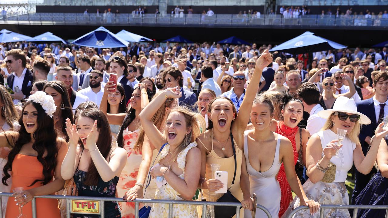 Melbourne Cup 2021 Martin Pakula, crowd, protests, critics, animal