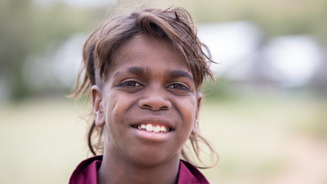 Darrius Watson, 13, before the first day of school for 2023. Picture: Liam Mendes