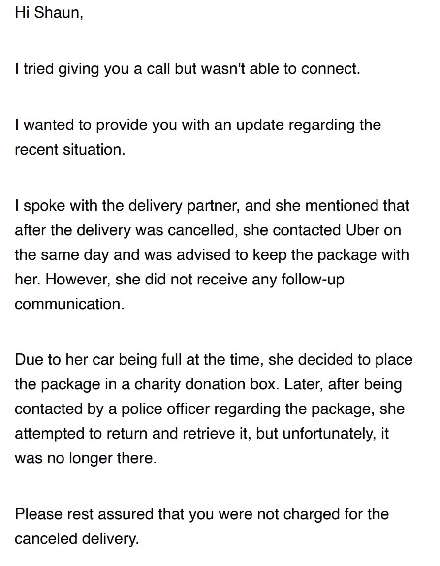 Uber has all but washed its hands of responsibility.