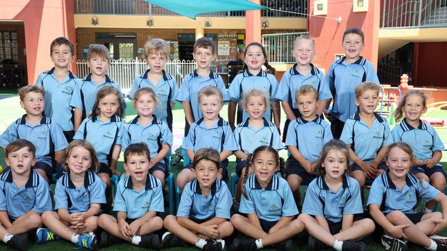 My First Year: Marymount Primary, Prep R. Front row: Harry, Lennox, Freddy, Kobe, Marley, Evie, Stevie. Middle Row: Dakoda, Luna, Billie, Kade, Neeve, Albert, Carter, Lila. Back row: Jaden, Finn, Spencer, Tyde, Mila, Billie, Cooper. Picture: Glenn Hampson.