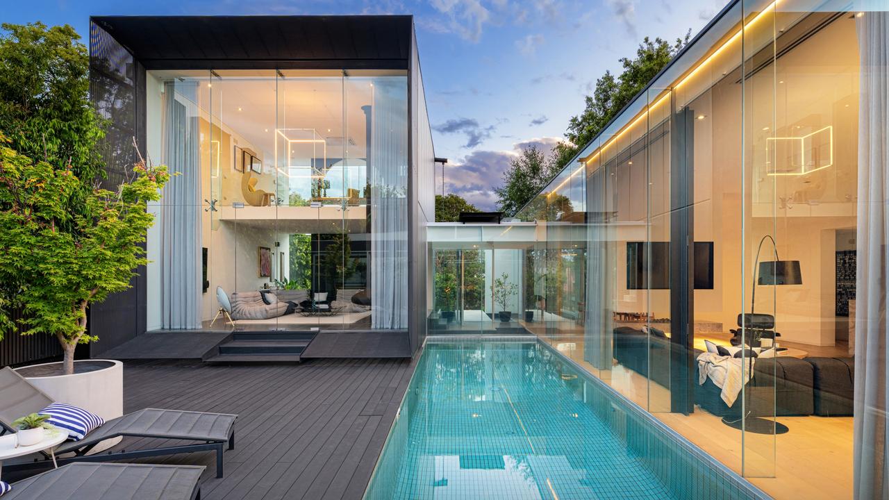 The chic pool is a centrepiece of the property.