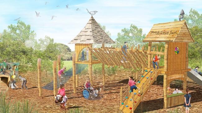 Community engagement on the $1.3m Wilfred Taylor Reserve Nature Playspace in Morphett Vale is now underway. Picture: Supplied. 