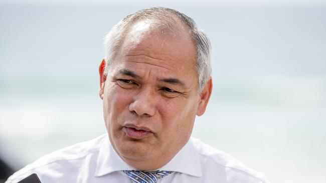 Gold Coast Mayor Tom Tate would not elaborate on the “security concerns” which saw the official opening of the $18m Palm Beach Artificial Reef hastily rescheduled. Picture: Jerad Williams