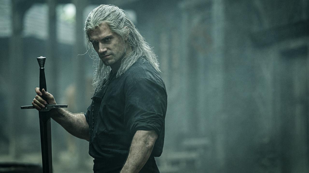 Henry Cavill in a scene from the TV series The Witcher. Supplied by Netflix.