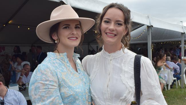 Josie and Lynette at the Rockhampton Jaguar Land Rover Pop-Up Polo on June 3, 2023. Picture: Aden Stokes