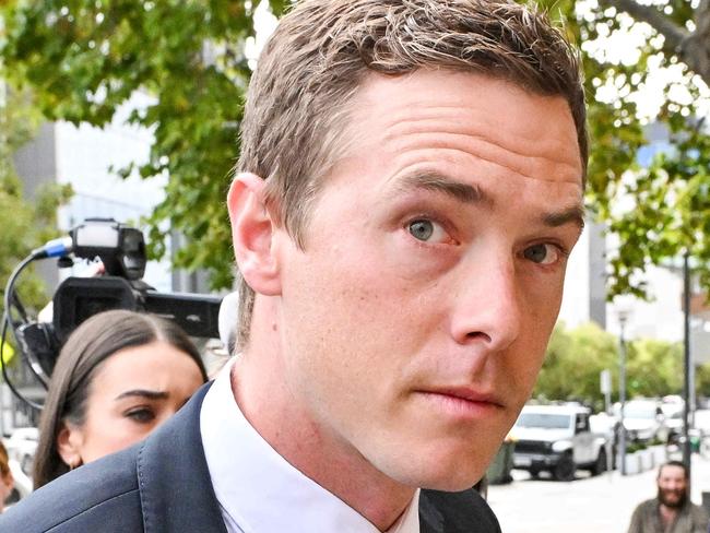 ADELAIDE, AUSTRALIA - NewsWire Photos, MARCH 13, 2024:  Cyclist Rohan Dennis arrives at the Adelaide Magistrates Court where he is facing charges over the death of his wife Melissa Hoskins. Picture: NCA NewsWire / Brenton Edwards