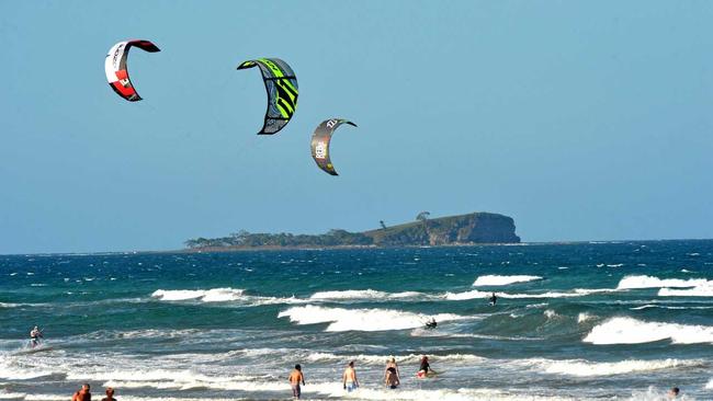 CLOSE CALL: A man sustained head and neck injuries after a kite surfing incident over the Easter break. Picture: Warren Lynam